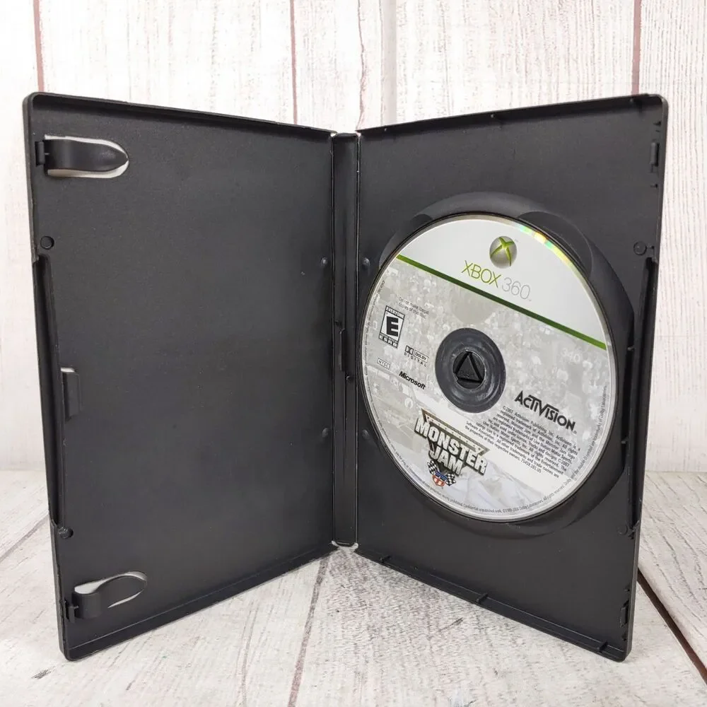 Monster Jam Microsoft Xbox 360 Video Game Disc Activision Off Road Racing TESTED